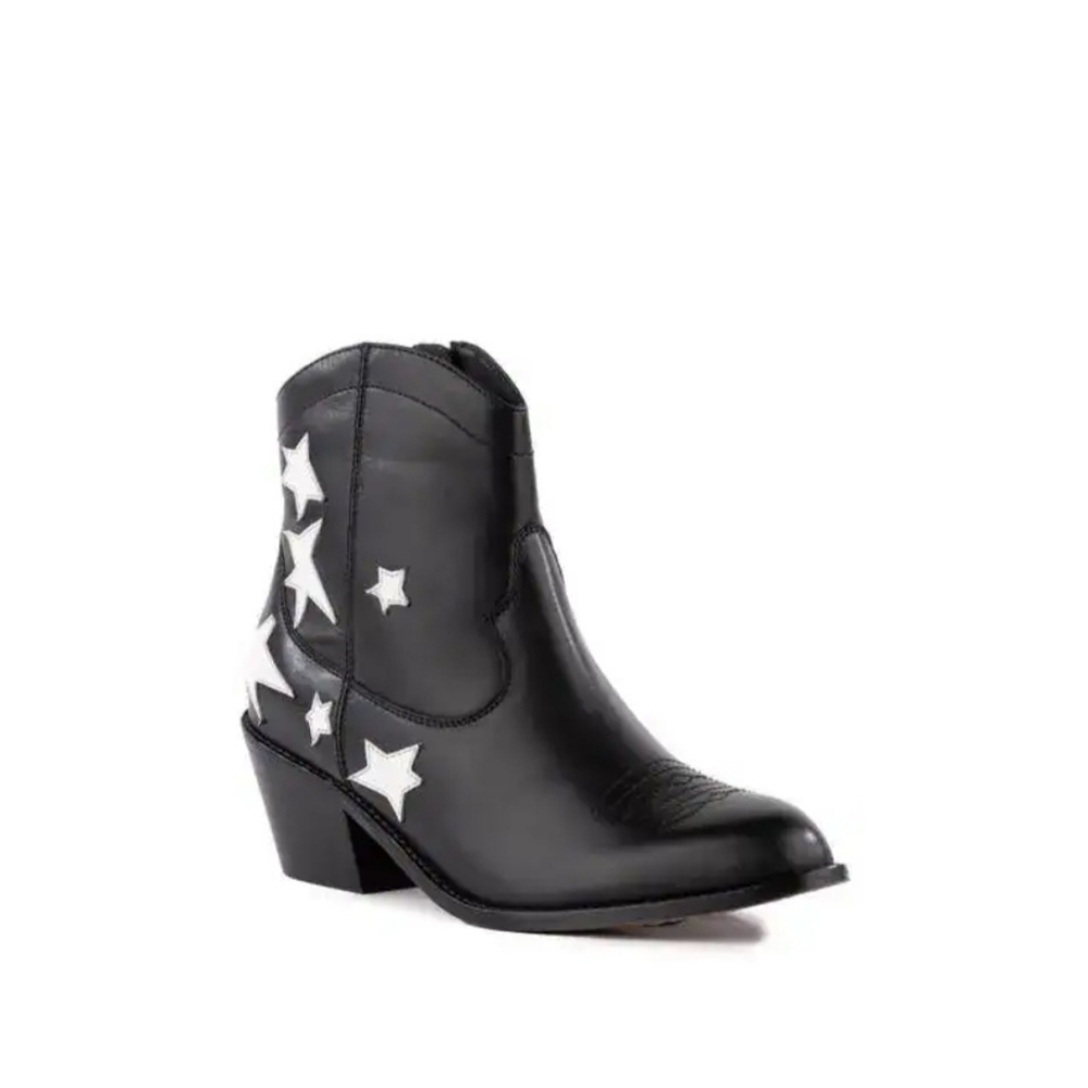 Seychelles Anthropologie Size 9 - Under The Star Boot Black Leather Western